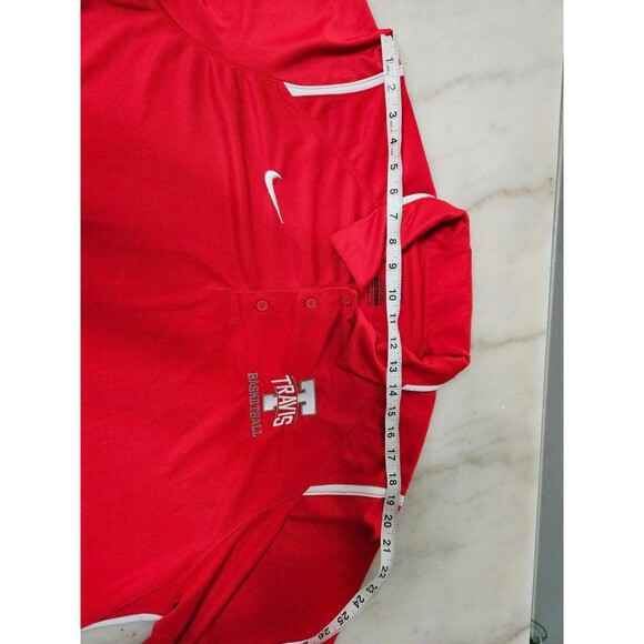 Nike Dri-FIT Travis Basketball Polo Shirt - Size XL - Red - Picture 2 of 9